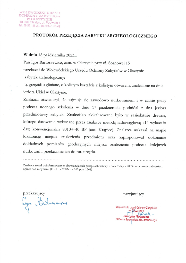 Pra-Pień 5 Wojewodzki Konserwator Ochrony Zabytkow w Olsztynie